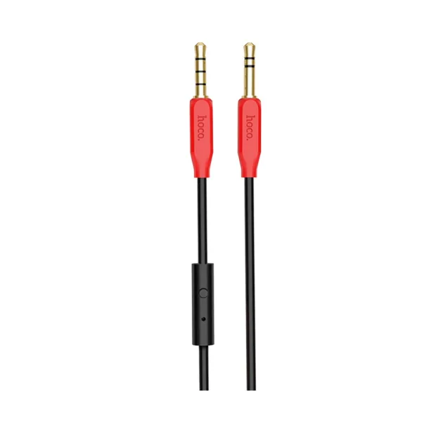 Cablu audio auxiliar cu microfon, Hoco UPA12 Negru