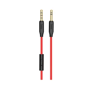 Cablu audio auxiliar cu microfon, Hoco UPA12 Rosu