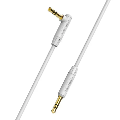 Cablu Audio Auxiliar, Elbow Design, BL4 Gri Borofone