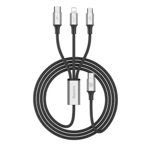 Cablu Date 3in1 Baseus Rapid  3A 1.2m Negru