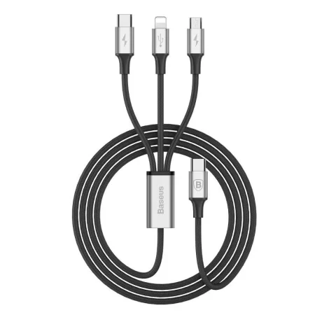 Cablu Date 3in1 Baseus Rapid  3A 1.2m Negru