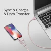 Cablu Date 3in1 Spigen C10i3 QC 3.0 1.5m Rose Gold