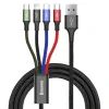 Cablu Date 4in1 Baseus Rapid  3.5A 1.2m Negru