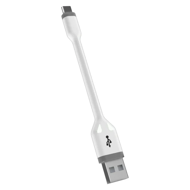 Cablu Date Ksix Usb la Type C 10cm Alb