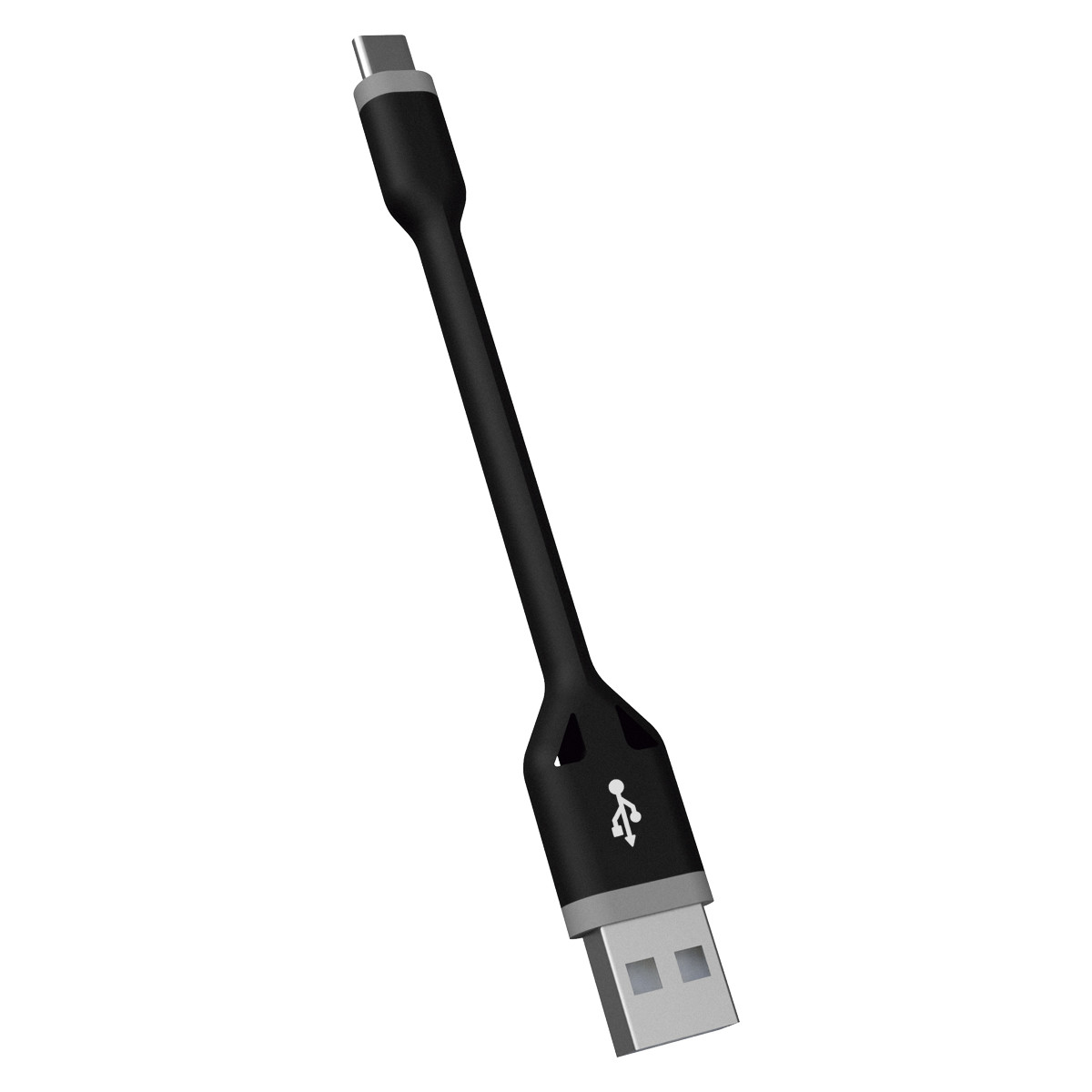 Cablu Date Ksix Usb la Type C 10cm Negru thumb