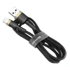 Cablu Date Lightning Baseus Cafule  1.5A 2m Negru-Auriu