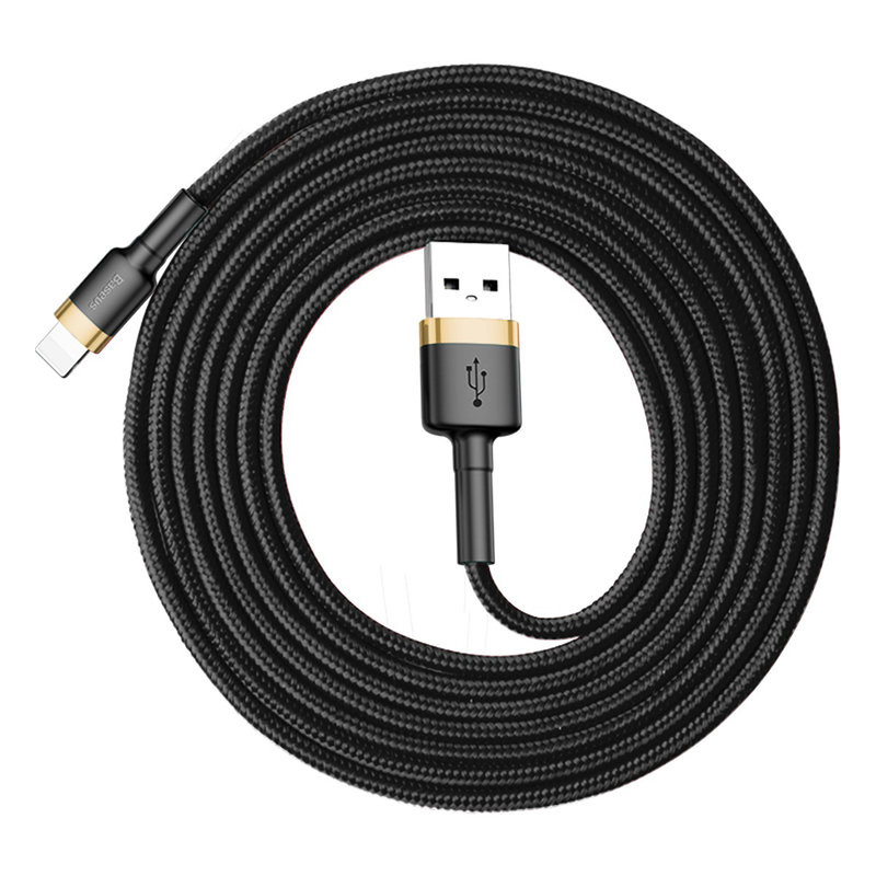 Cablu Date Lightning Baseus Cafule  1.5A 2m Negru-Auriu thumb