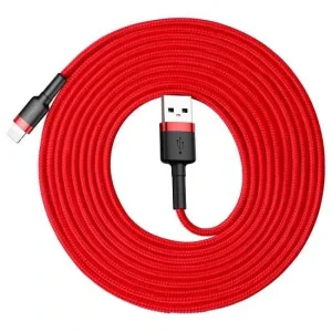 Cablu Date Lightning Baseus Cafule  2A 3m Rosu