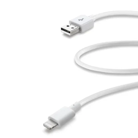 Cablu Date Lightning Cellularline 0.6m Alb