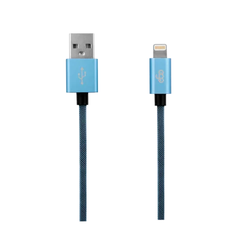 Cablu Date Lightning Ego 3.4A 0.3m Albastru
