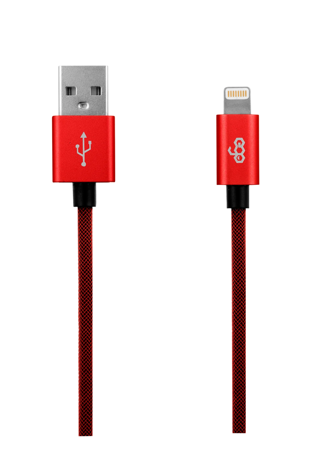 Cablu Date Lightning Ego  3.4A 0.3m Rosu thumb