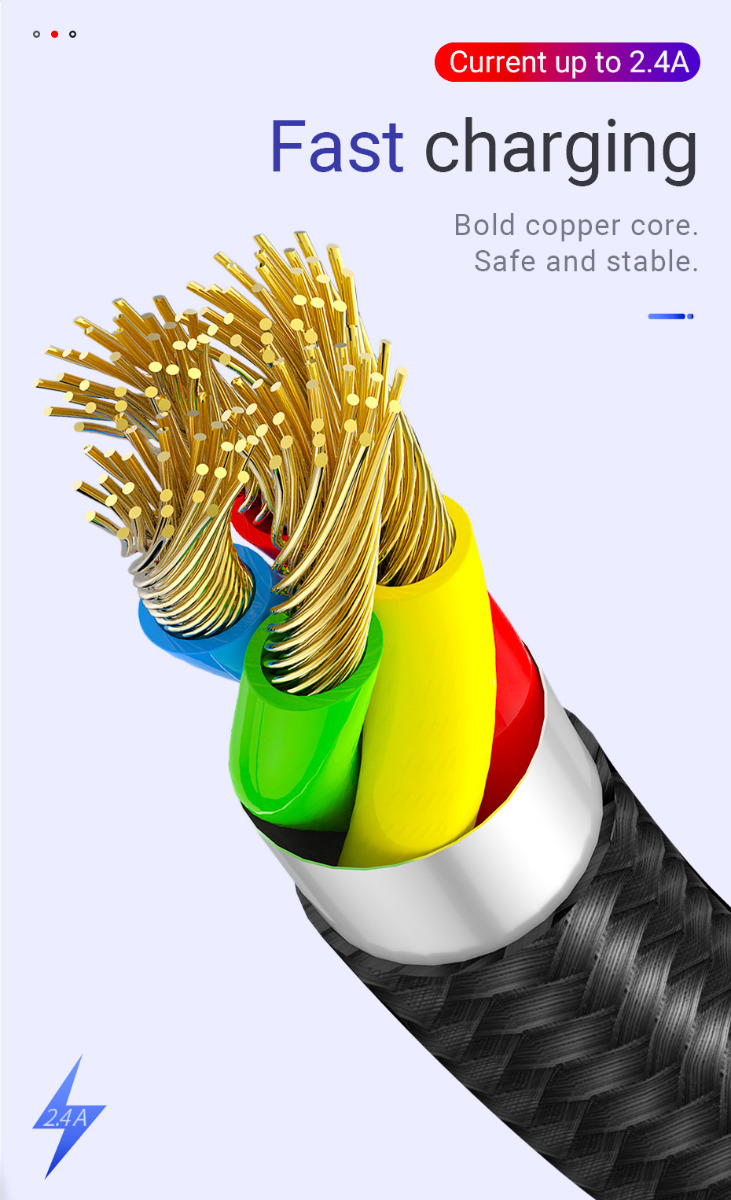 Cablu Date Lightning Elbow U77 Rosu Hoco thumb