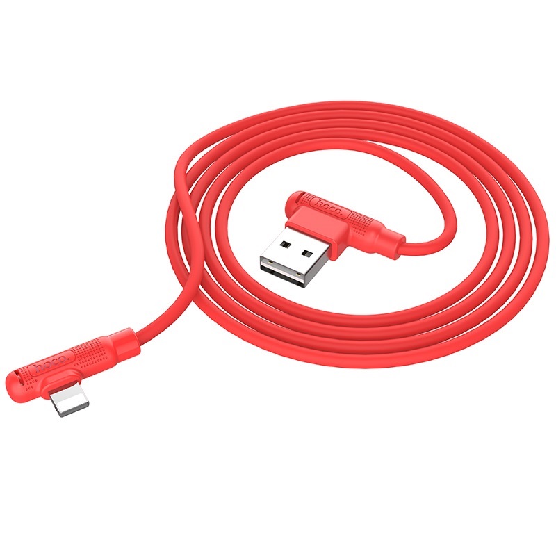 Cablu Date Lightning Hoco X46 Pleasure Silicone 1m Rosu thumb