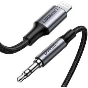 Cablu Date Lightning Ugreen Ouput Jack 3.5mm 1m Negru