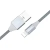Cablu date magnetic Hoco U40B Lightning, Gri 1m