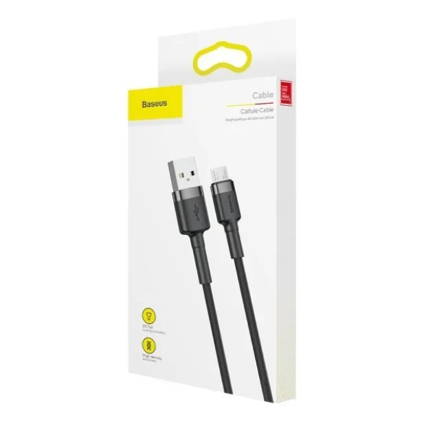 Cablu Date Micro Usb Baseus Cafule  2A 3m Negru