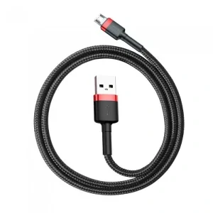 Cablu Date Micro Usb Baseus Cafule  2.4A 0.5m Negru