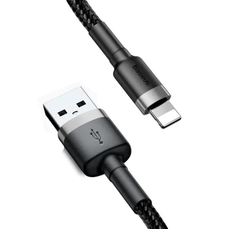 Cablu Date Micro Usb Baseus Cafule  2.4A 0.5m Gri