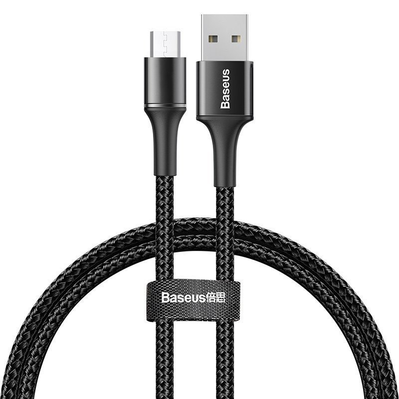 Cablu Date Micro Usb Baseus Halo  3A 0.5m Negru thumb