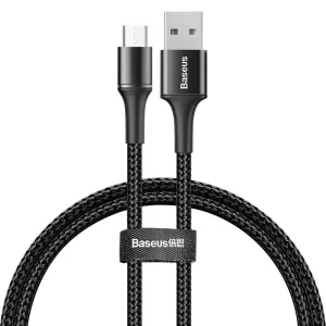 Cablu Date Micro Usb Baseus Halo  3A 0.5m Negru