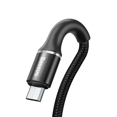 Cablu Date Micro Usb Baseus Halo  3A 0.5m Negru