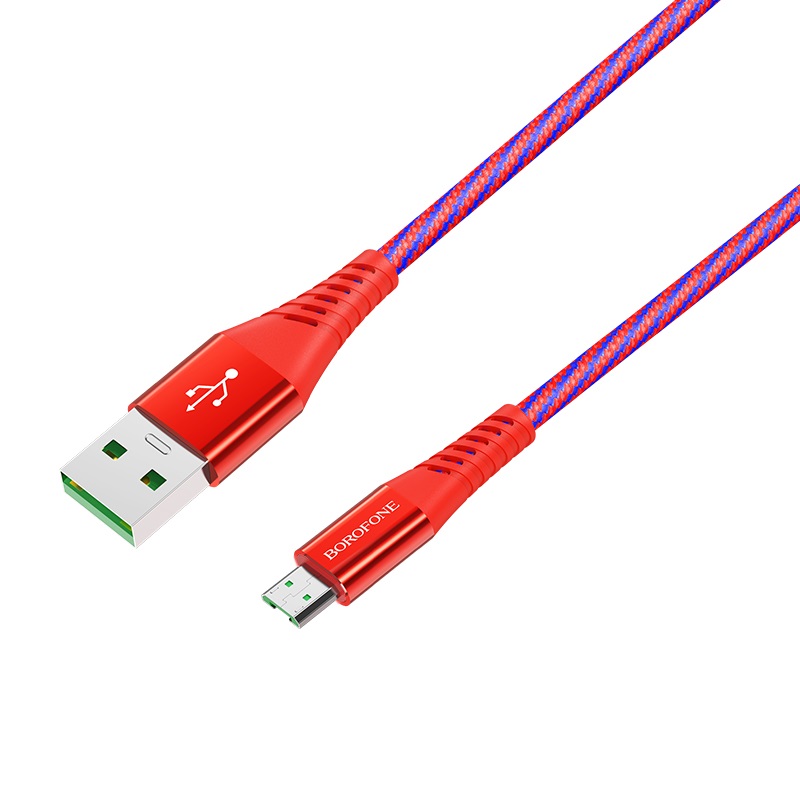 Cablu Date Micro USB BU13 Rosu Borofone thumb