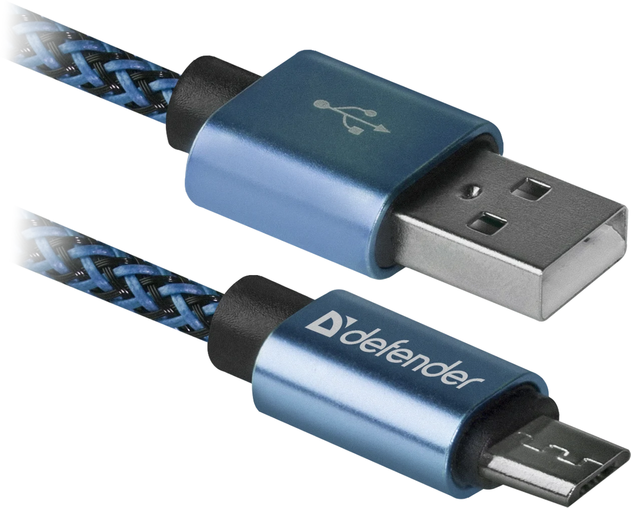 Cablu Date Micro Usb Defender PRO USB2.0 2.1A 1m Albastru thumb