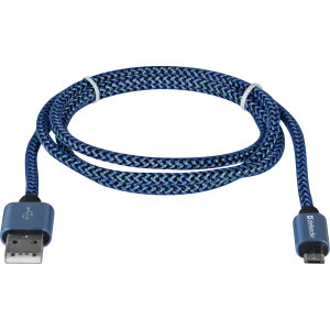 Cablu Date Micro Usb Defender PRO USB2.0 2.1A 1m Albastru