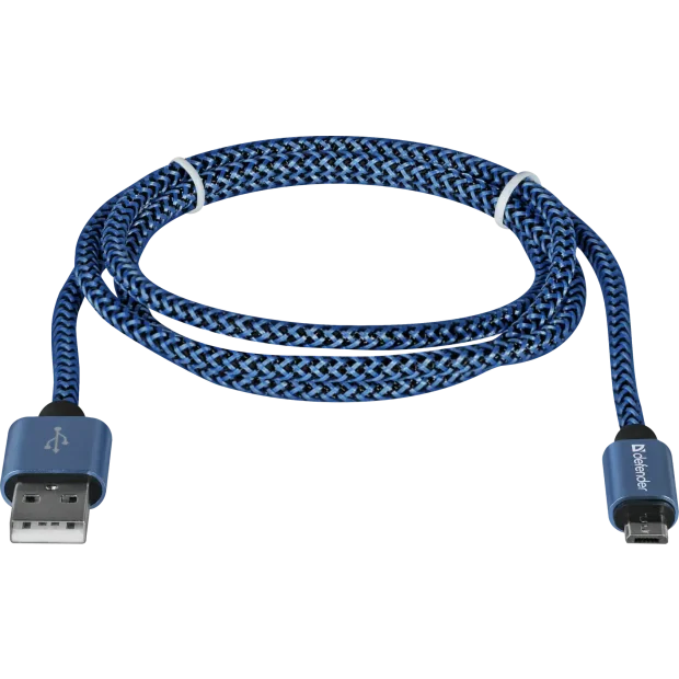 Cablu Date Micro Usb Defender PRO USB2.0 2.1A 1m Albastru