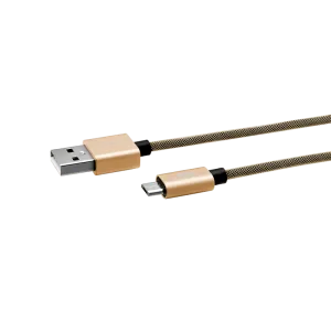 Cablu Date Micro Usb Ego  3A 0.3m Auriu