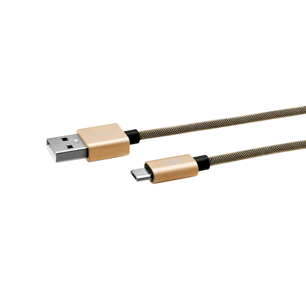 Cablu Date Micro Usb Ego  3A 0.3m Auriu