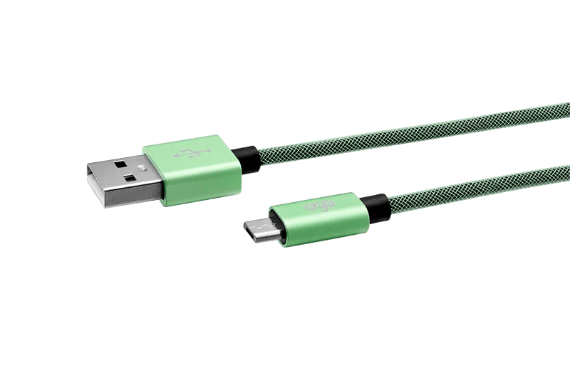 Cablu Date Micro Usb Ego  3A 0.3m Verde thumb