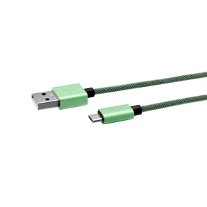 Cablu Date Micro Usb Ego  3A 0.3m Verde