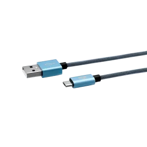 Cablu Date Micro Usb Ego  3A 0.3m Albastru