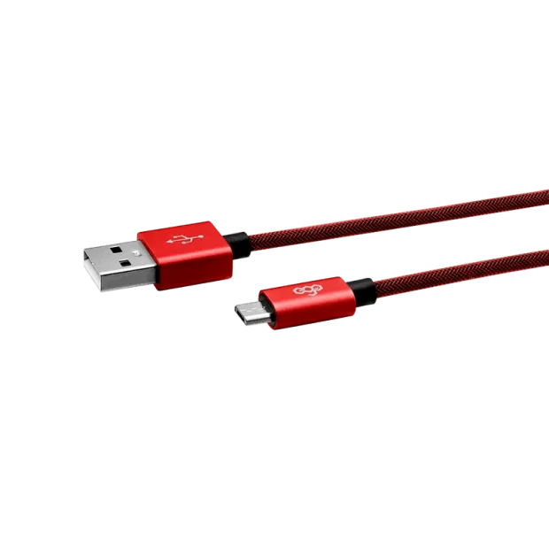 Cablu Date Micro Usb Ego  3A 0.3m Rosu