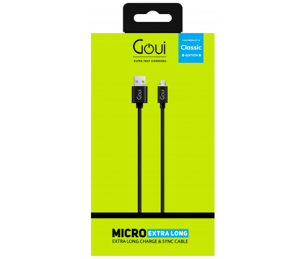Cablu Date Micro Usb Goui Classic G-MC01K3 3m Negru thumb
