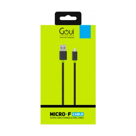 Cablu Date Micro Usb Goui Flat G-MICROFALTK 1.5m Negru