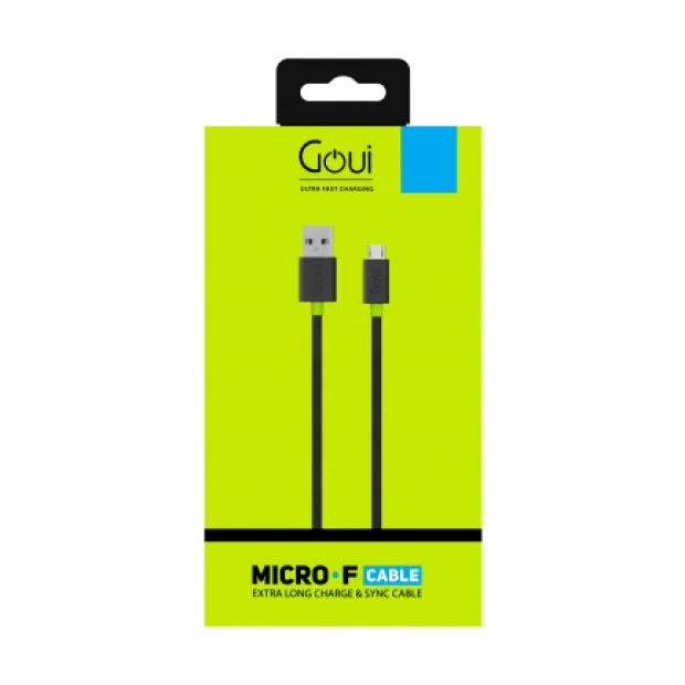 Cablu Date Micro Usb Goui Flat G-MICROFALTK 1.5m Negru