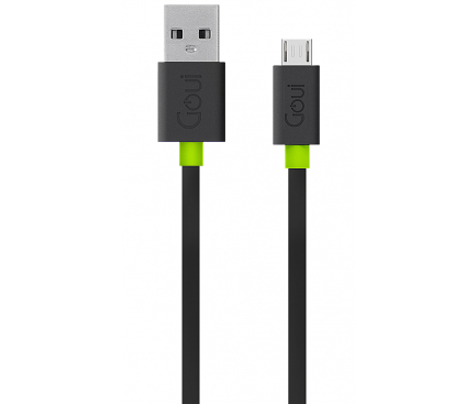 Cablu Date Micro Usb Goui Flat G-MICROFALTK 1.5m Negru thumb