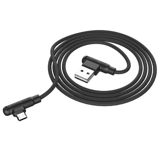 Cablu Date Micro Usb, Hoco X46, Pleasure Silicone 1m Negru