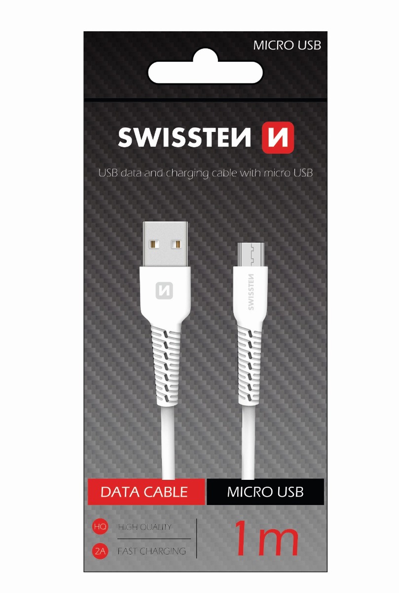 Cablu Date Micro Usb Swissten 1m Alb thumb