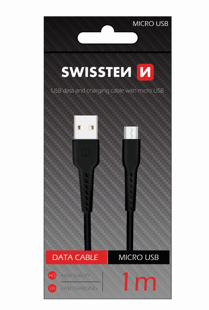 Cablu Date Micro Usb Swissten 1m Negru thumb