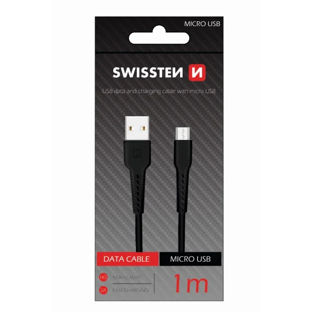 Cablu Date Micro Usb Swissten 1m Negru