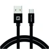 Cablu Date Micro Usb Swissten Textil, 1.2m Negru