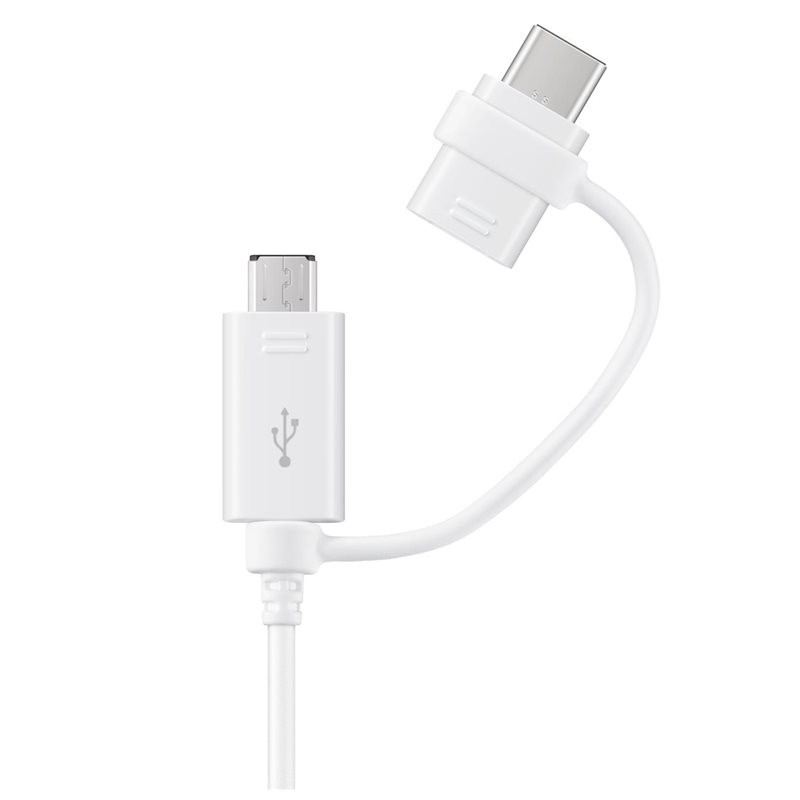 Cablu Date Samsung Combo Micro Usb-Type C 1.5m Alb thumb