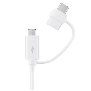 Cablu Date Samsung Combo Micro Usb-Type C 1.5m Alb