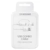 Cablu Date Samsung Combo Micro Usb-Type C 1.5m Alb
