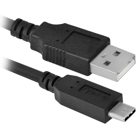 Cablu Date Type C Defender USB2.0 1m Negru