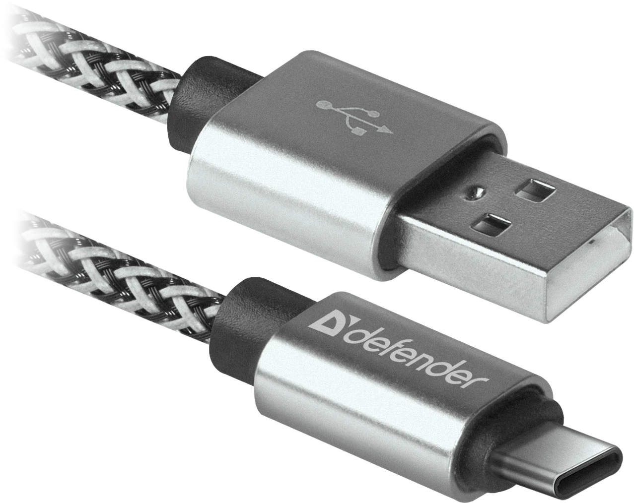 Cablu Date Type C Defender USB09-03T PRO USB2.0 2.1A 1m Alb thumb