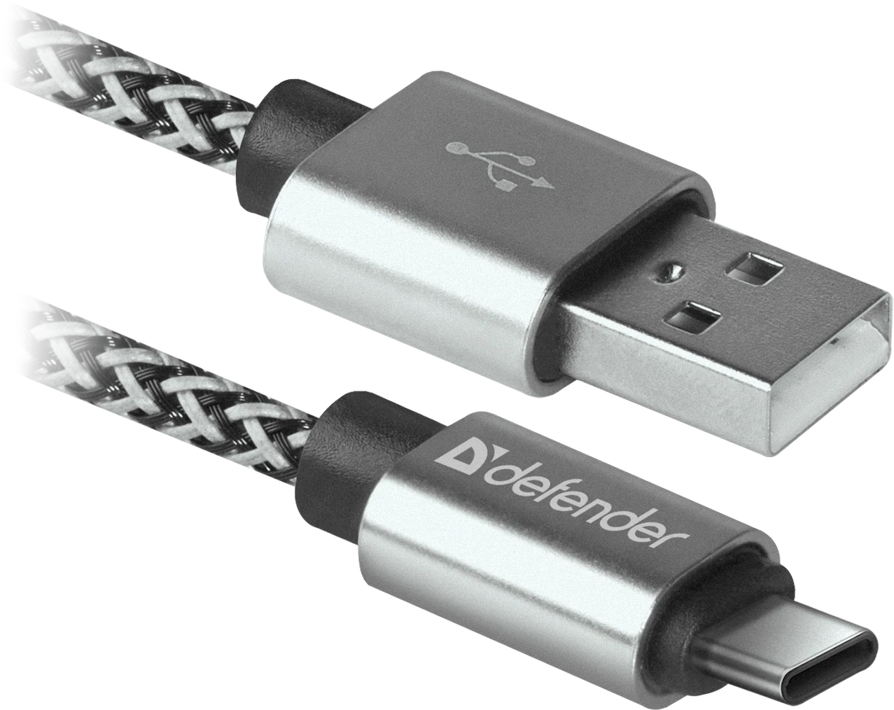 Cablu Date Type C Defender USB09-03T PRO USB2.0 2.1A 1m Alb thumb